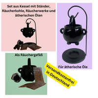 Duftlampe, die auch zum Räuchergefäß umfunktioniert werden kann